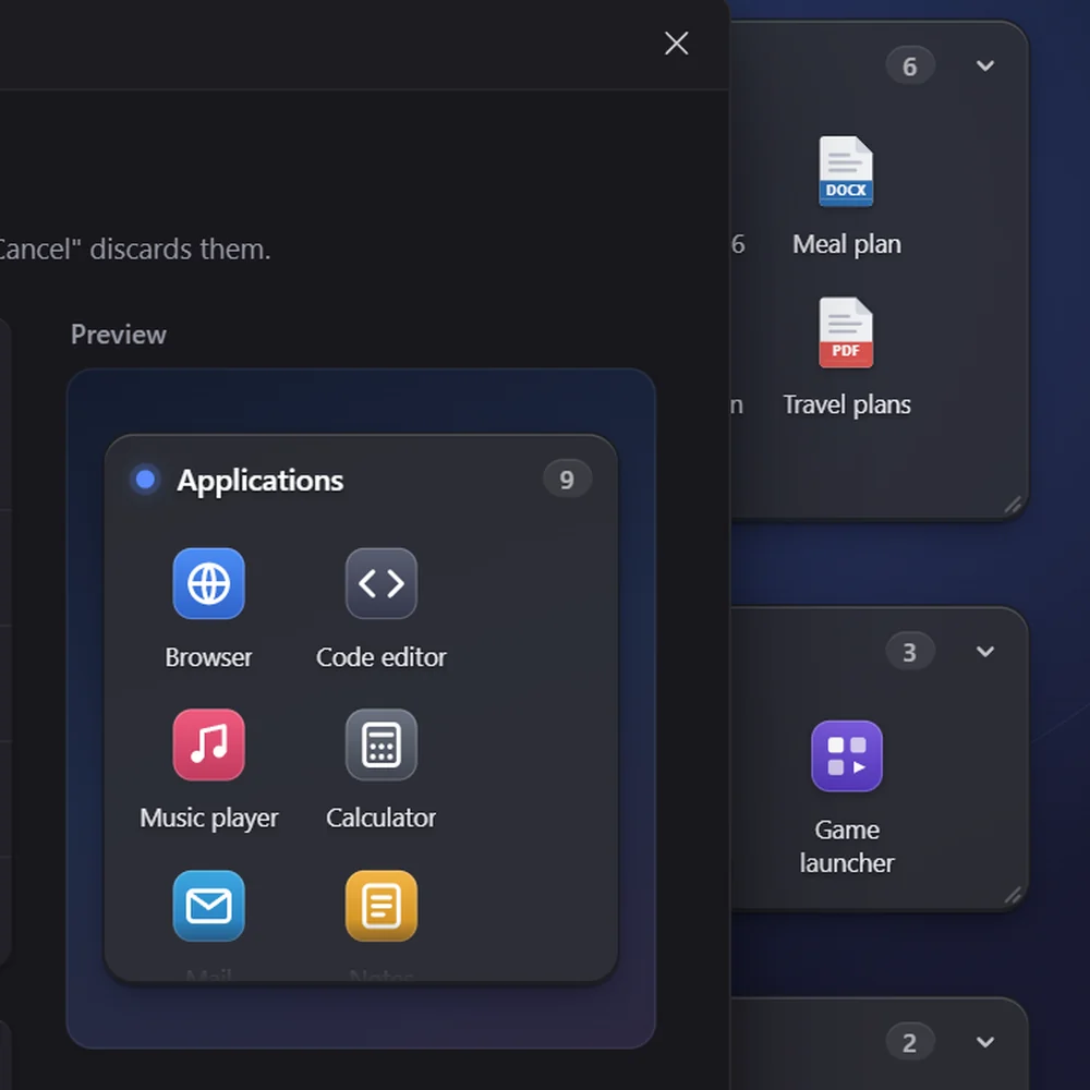 Close-up detail of MasDesk