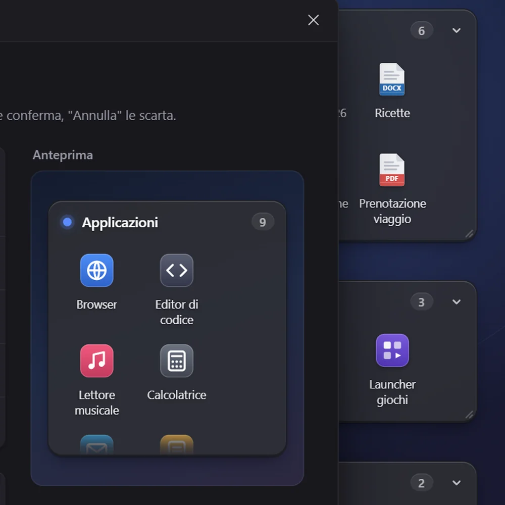 Dettaglio ingrandito di MasDesk