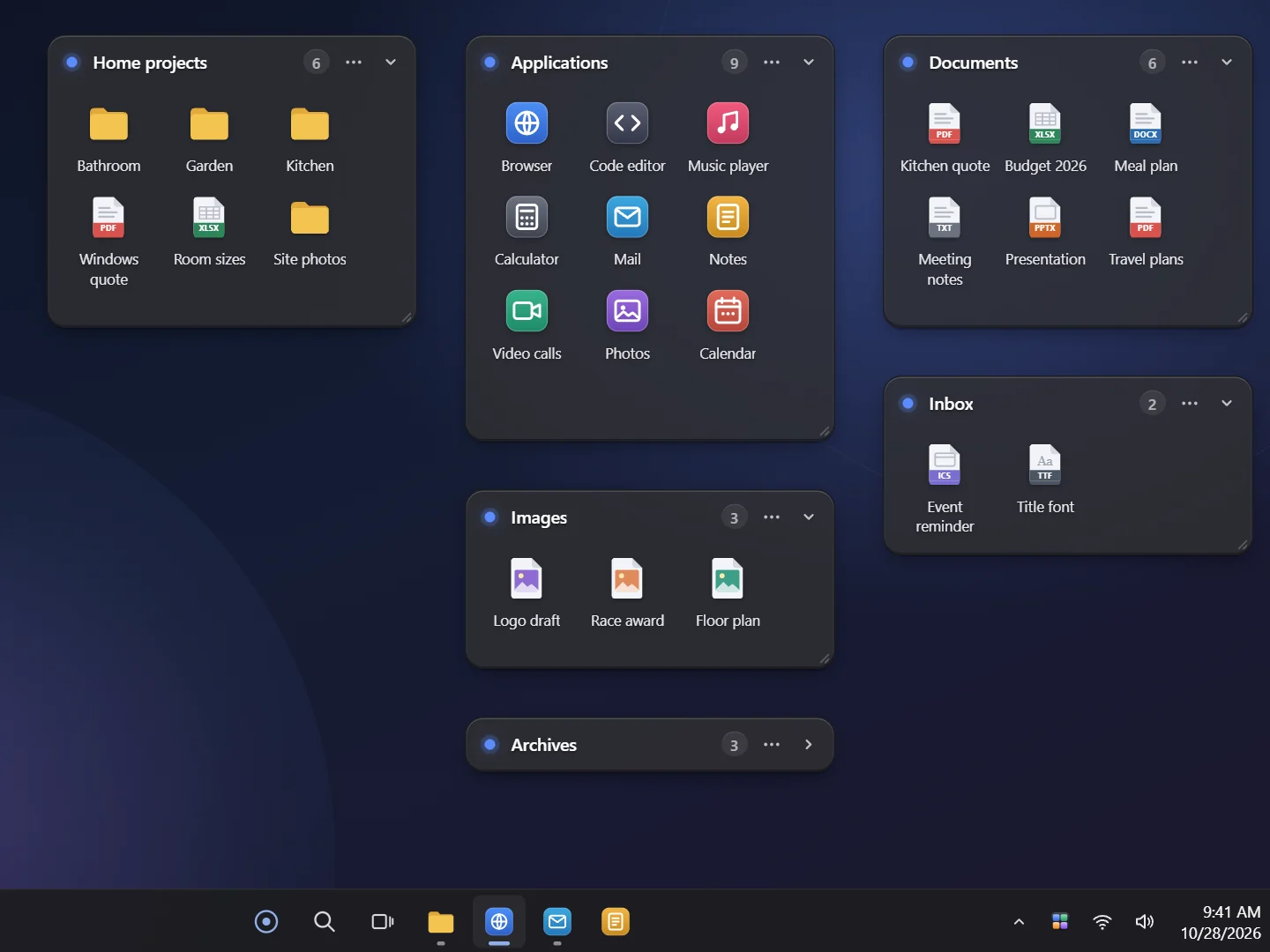 Main screenshot of MasDesk